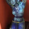 See Cobalt Nude with Gold standing at its real size