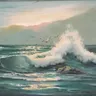 See Breaking Wave at Dusk on your wall