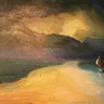 See Red Sail at Dusk on your wall