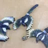 See Three Magpies in Flight standing at its real size